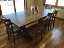 White Oak Farmhouse Dining Table 1 small
