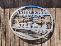 You Design. Personalized Steel Round Ranch Signs. Custom Home Signs. 4 small
