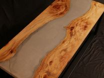 Hand Crafted Concrete River Coffee Table 5 small