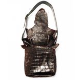  American Alligator Leather Messenger Bag 5 small