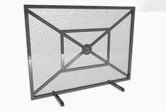 Metal Fireplace Screen (Alexander) 6 small