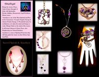 Amethyst, Jewelry, Healing, Amethyst Necklace, Artistic Creations by Rose 1 small