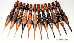Crochet Hooks Made From Exotic And Domestic Woods 5 small