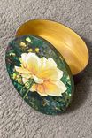 Available Hyper-Realistic Yellow Rose Painted On Wood box 2 small