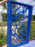 Butterflies Garden Metal Entry Gate #2313 R. O. width 36" by 60" H 2 small
