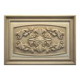 Classic Carved Limestone Decorative 16" x 23" Relief Backsplash Insert Panel 1 small