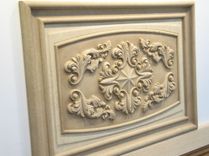 Classic Carved Limestone Decorative 16" x 23" Relief Backsplash Insert Panel 2 small