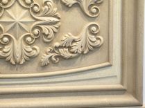 Classic Carved Limestone Decorative 16" x 23" Relief Backsplash Insert Panel 6 small