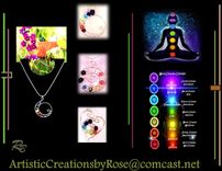 Chakra Necklace, Chakra Jewelry, Chakras, Healing, Artistic Creations by Rose, chakra earrings 1 small