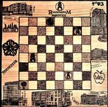 Custom Chess board, Custom ChessBoards, Chess board collector, Wood Anniversary gift, Boss gift, Hand created with any Images or Theme. Lord of the Rings, Phish, Land of the Lizards, Sports Team. chess board, Large 18 x 18" 2 small