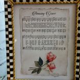 Vintage Checked Picture Frame Amazing Grace Hand Painted Checks Picture Decor 2 small