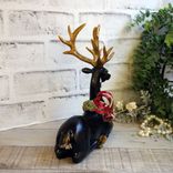 Courtly Christmas Decor Checked Reindeer Courtly Deer Checked Christmas Decor 4 small