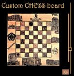 Custom Chessboard, Custom Chess Board, Chess board collector, Boss gift, Wood Anniversary gift, Hand created with any Images or Theme 1 small