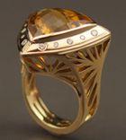 Citrine and Diamond Ring 1 small
