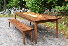 Farm Table/ Shaker Style Table/ Made In New Hamsphire Custom Furniture/ A Vintage Wren 1 small