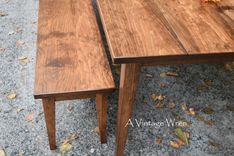 Farm Table/ Shaker Style Table/ Made In New Hamsphire Custom Furniture/ A Vintage Wren 5 small