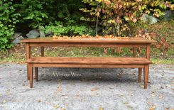 Farm Table/ Shaker Style Table/ Made In New Hamsphire Custom Furniture/ A Vintage Wren 4 small