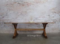 Wooden X Style Trestle Table/ Farm Table / Trestle Farm Table 4 small