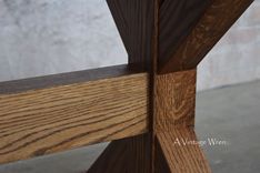 Wooden X Style Trestle Table/ Farm Table / Trestle Farm Table 5 small