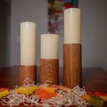 Pillar Candle Holder - Fire And Rain 1 small