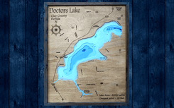 Custom Carved & Laser-Engraved Wood Lake Map Wall Art – Personalized Lake House Decor | Starting at $200 1 small