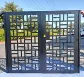 Escondido Dual Entry Metal Gate #4204 R. O. width 72" by 72"H 1 small