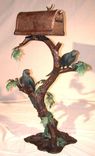 Mailbox of Parrots sitting on tree branches 1 small