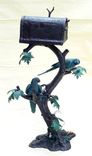 Mailbox of Parrots sitting on tree branches 3 small