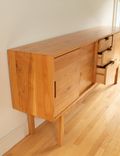 MID CENTURY MODERN WATERFALL SIDEBOARD / CREDENZA 3 small
