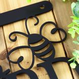 Personalized Hanging Metal Orchard Name Sign with Bumble Bee Insect 4 small