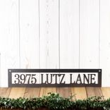Hanging Rectangular Metal Address Sign 5 small