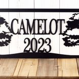 Personalized Family Home Name & Established Year Metal Sign with Country Oak Trees, Custom Outdoor Farm or Ranch Est. Date Steel Plaque 4 small