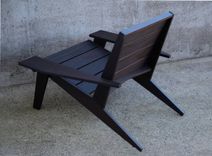 Modern Teak Adirondack Outdoor Lounge Chair - Modarondack 6 small