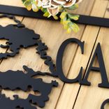 Personalized Family Home Name & Established Year Metal Sign with Country Oak Trees, Custom Outdoor Farm or Ranch Est. Date Steel Plaque 2 small