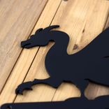 Metal House Numbers Sign with Fantasy Gothic Medieval Dragon 2 small