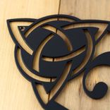 Vertical House Number Metal Sign with Celtic Knots 2 small