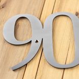 Custom Steel Address Sign, Personalized Metal Numbers, Horizontal Laser Cut House Number Plaque, Housewarming Gift for New Homeowner 2 small