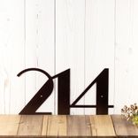 Modern House Number Metal Sign 3 small