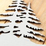 Personalized Metal House Number Sign with Northern Pine Trees Scene, Horizontal 5 inch Numbers, Custom Farmhouse Rustic Address Plaque 2 small