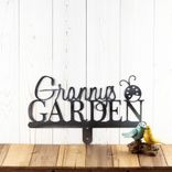 Personalized Metal Garden Name Plaque with Butterfly Insect 4 small