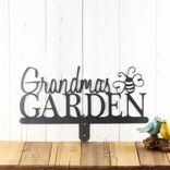 Personalized Name Garden Metal Yard Sign, Dragonfly, Butterfly, Bumble Bee, or Ladybug Insect Flower Bed Decor, Green Thumb Gardener Gift 4 small
