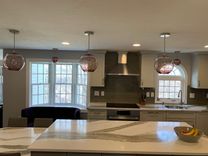 Metro Style Hand Blown Glass Pendant Lights 6 small