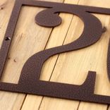 Rectangular Metal House Number Sign 4 small