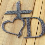 Personalized Metal Name Sign with Religious Cross & Heart, Confirmation, First Communion or Baptism Keepsake Gift, Christian Wall Decor 4 small
