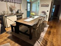 White Pine Live Edge Farmhouse Table 1 small