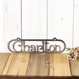 Custom Oval Metal Name Plaque 6 small