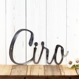 Personalized Metal Script Name Plaque 5 small