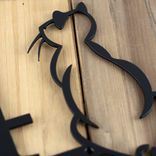 Personalized Metal House Number Sign with Cute Cat 2 small