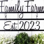 Personalized Metal Family Farm Name and Established Year Sign with Barn and Silo 4 small