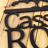 Personalized Metal Name Sign with Fantasy Gothic Medieval Dragon for Boy or Girl's Bedroom 5 small